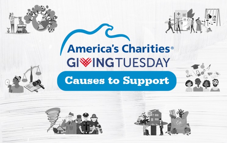 Support Causes You Care About on #GivingTuesday with America's Charities and Our 100+ Vetted Nonprofit Members