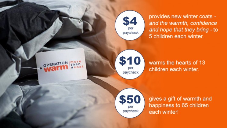 Operation Warm - donation impact