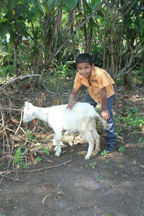 Gerardo with Goat