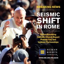 Human Rights Campaign Seismic Shift in Rome