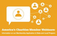 America's Charities Member Webinars